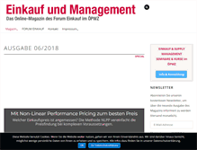 Tablet Screenshot of einkauf-und-management.at